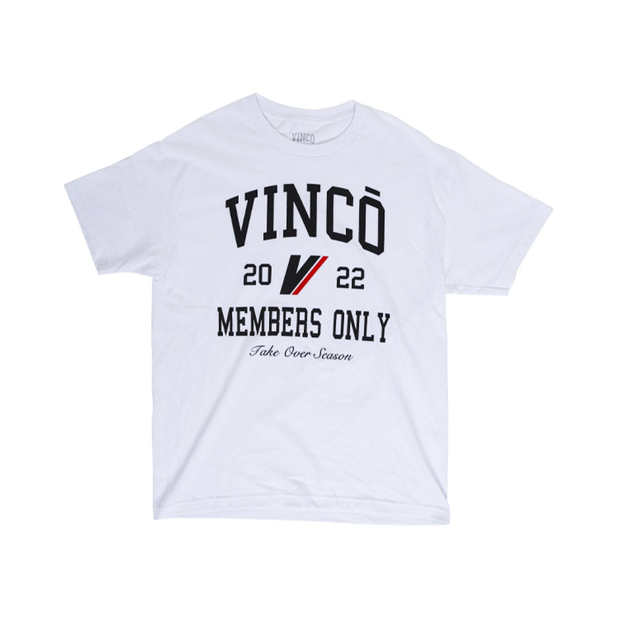 Vincō Members Only White Tee