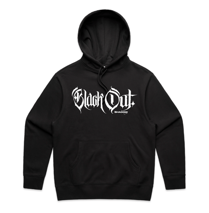 Black Out Hood Sweat Shirt